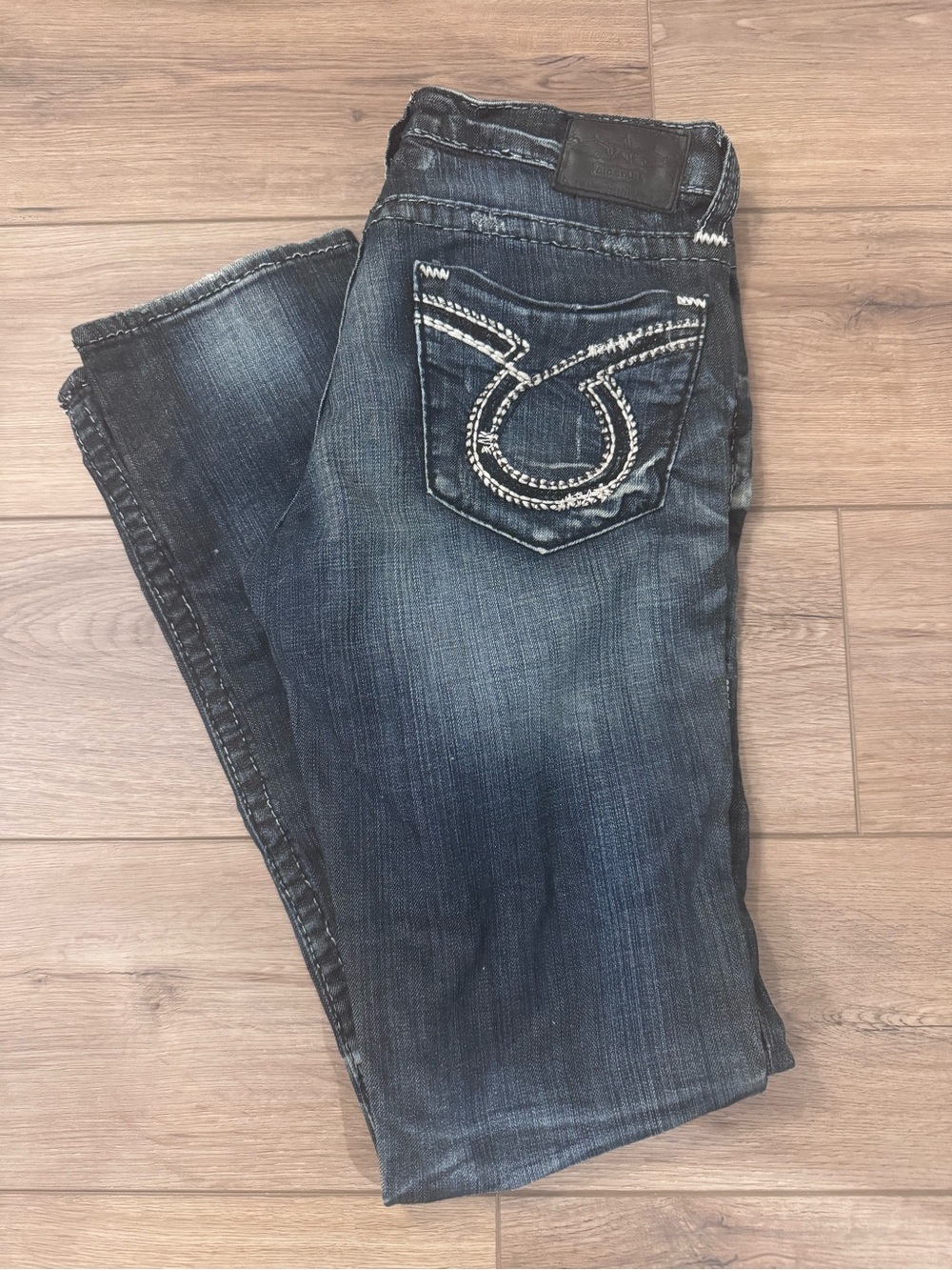 Big Star Womens Dark Blue Slim Fit, Straight Jeans - Like new